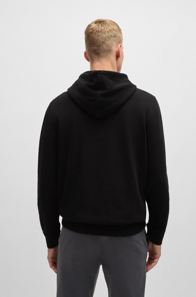 Hugo Boss Sudadera Con Capucha Regular Fit De Felpa De Algodón Con Parche De Logo