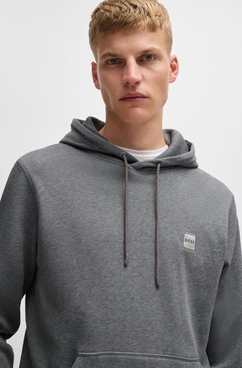 Hugo Boss Sudadera Con Capucha Regular Fit De Felpa De Algodón Con Parche De Logo