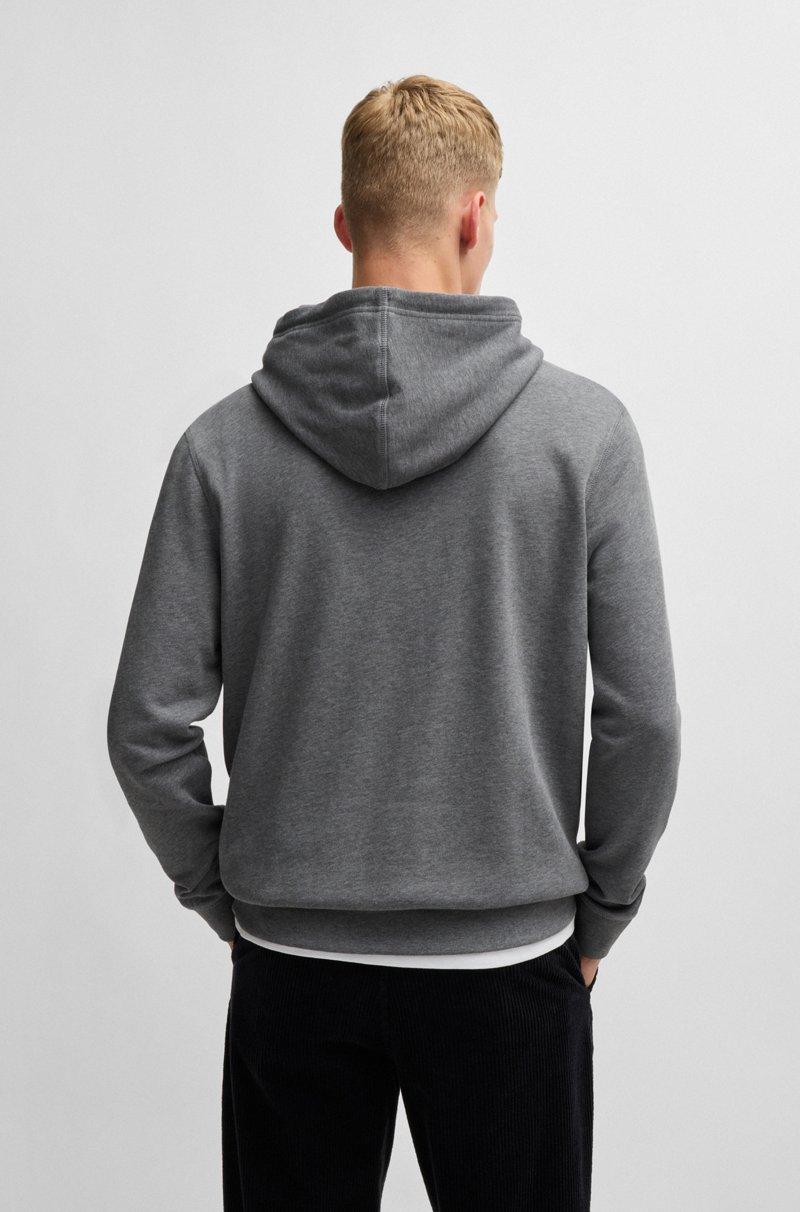Hugo Boss Sudadera Con Capucha Regular Fit De Felpa De Algodón Con Parche De Logo