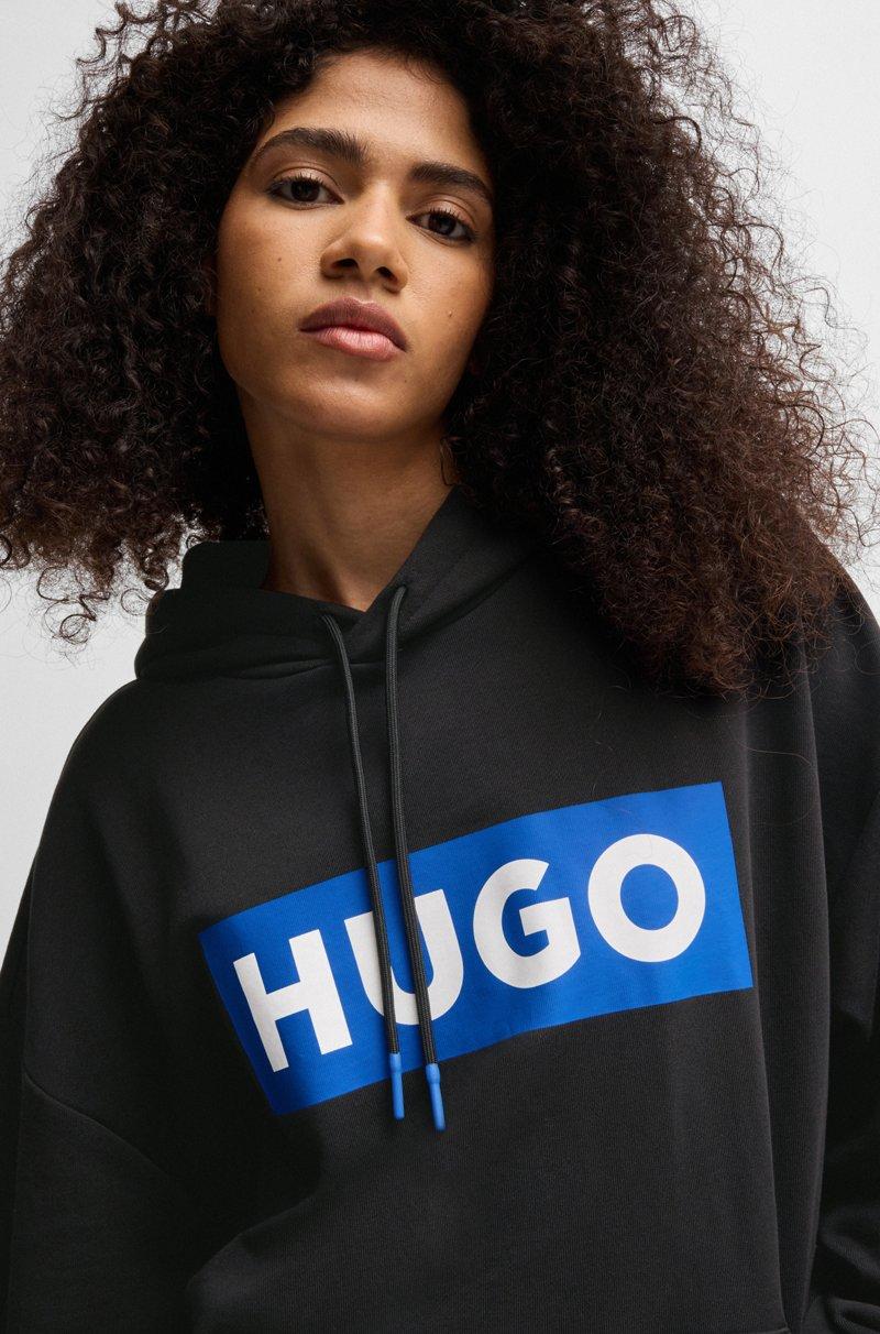 Hugo Boss Sudadera Con Capucha Regular Fit De Felpa De Rizo Con Logo Estampado