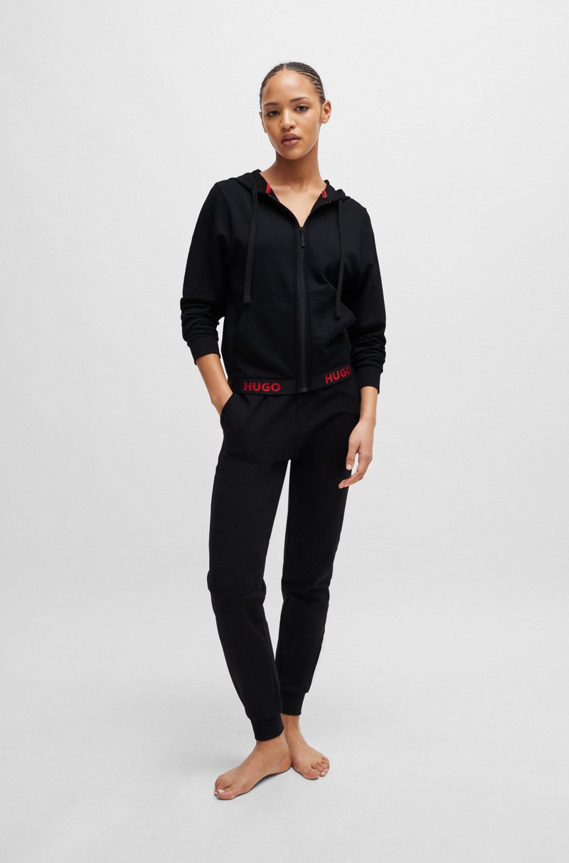 Hugo Boss Sudadera Con Capucha Relaxed Fit Con Logo En La Cintura