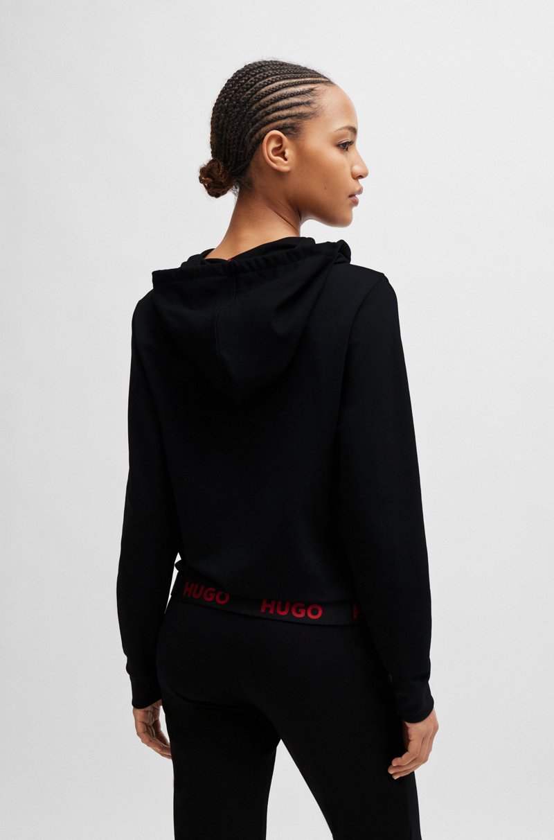 Hugo Boss Sudadera Con Capucha Relaxed Fit Con Logo En La Cintura