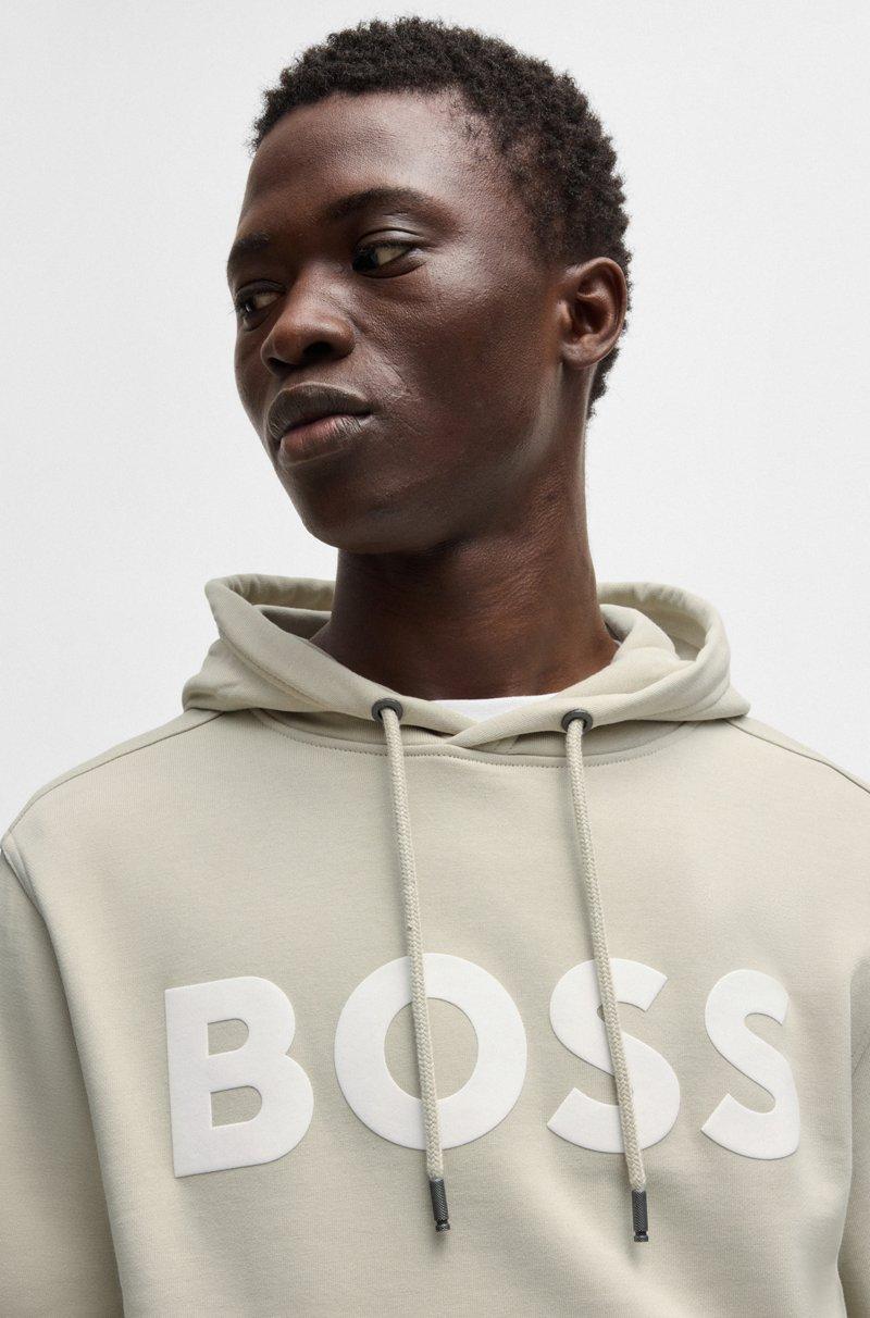 Hugo Boss Sudadera Con Capucha Relaxed Fit De Felpa De Algodón Con Logo Grande