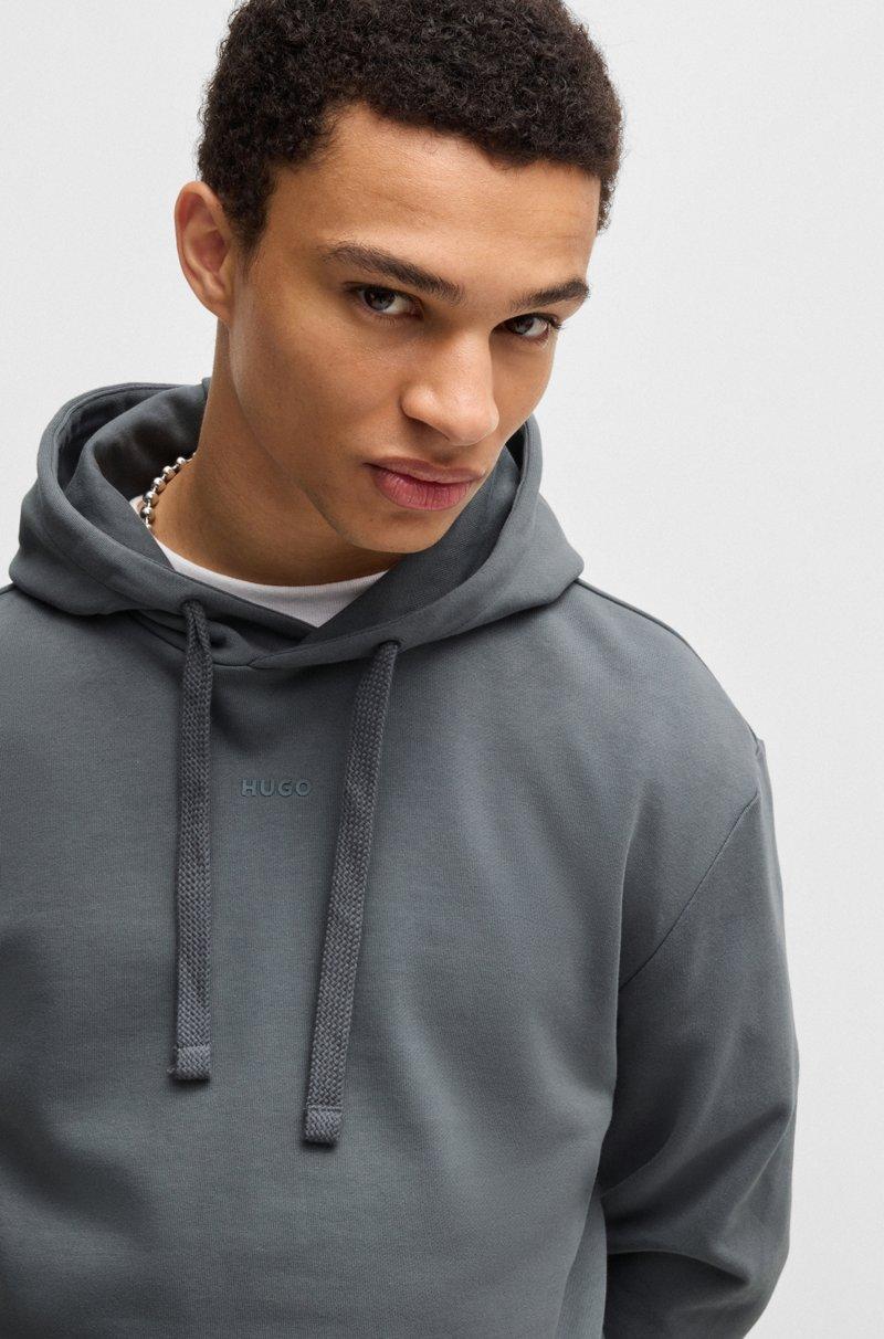 Hugo Boss Sudadera Con Capucha Relaxed Fit En Felpa De Algodón Con Logo Estampado