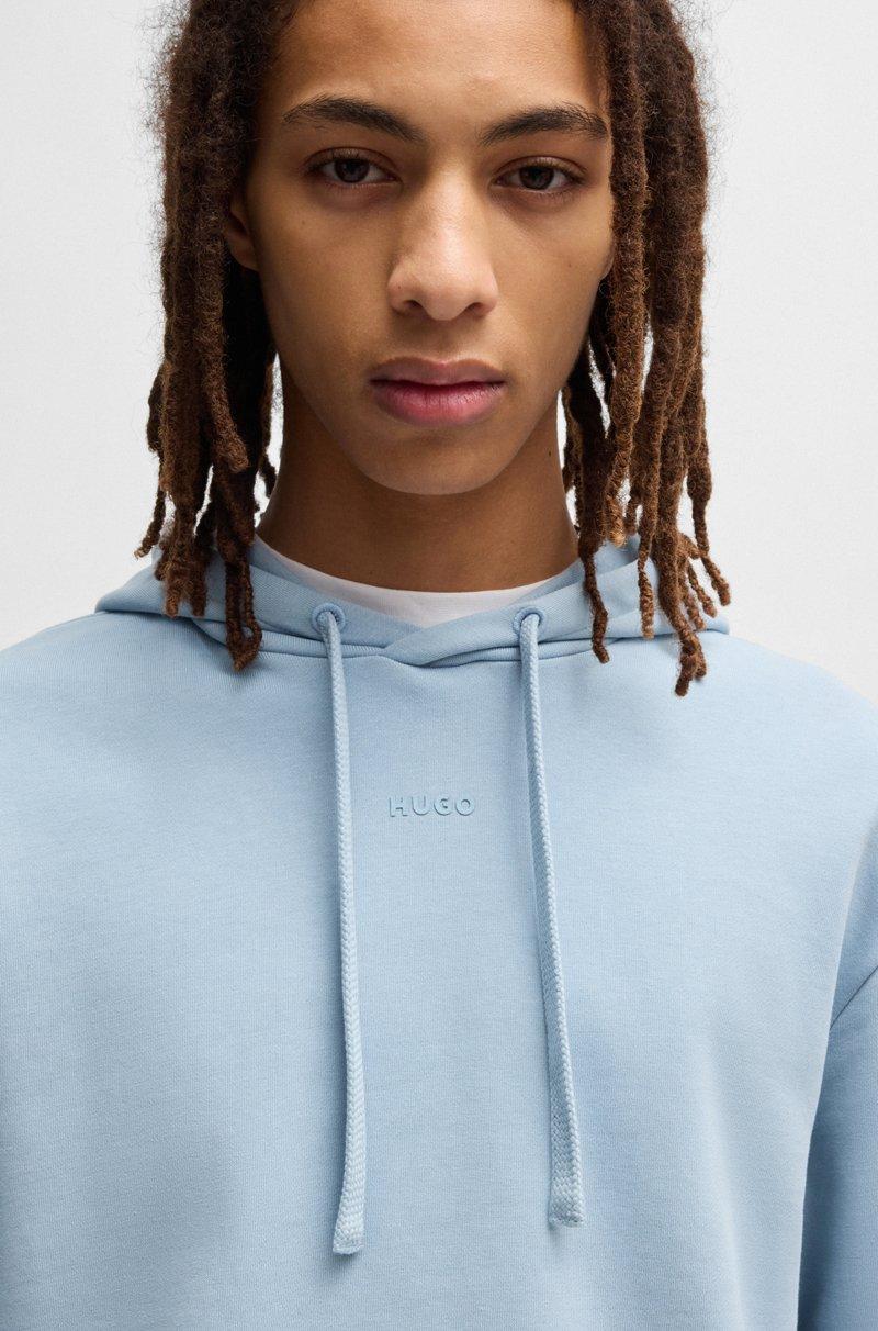 Hugo Boss Sudadera Con Capucha Relaxed Fit En Felpa De Algodón Con Logo Estampado