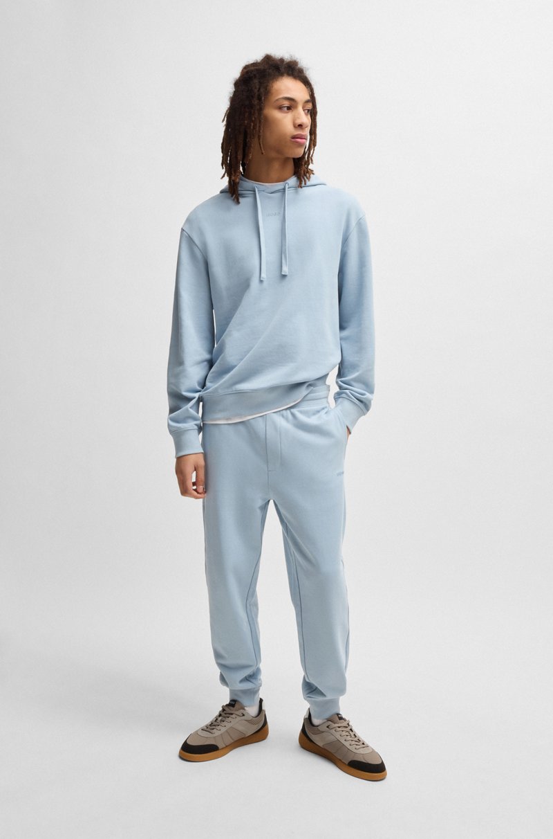 Hugo Boss Sudadera Con Capucha Relaxed Fit En Felpa De Algodón Con Logo Estampado