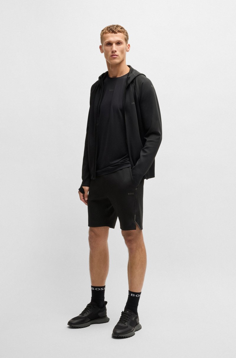 Hugo Boss Sudadera Con Capucha Y Cremallera Con Elástico Activo Y Control De La Humedad