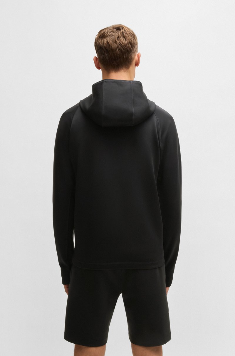 Hugo Boss Sudadera Con Capucha Y Cremallera Con Elástico Activo Y Control De La Humedad