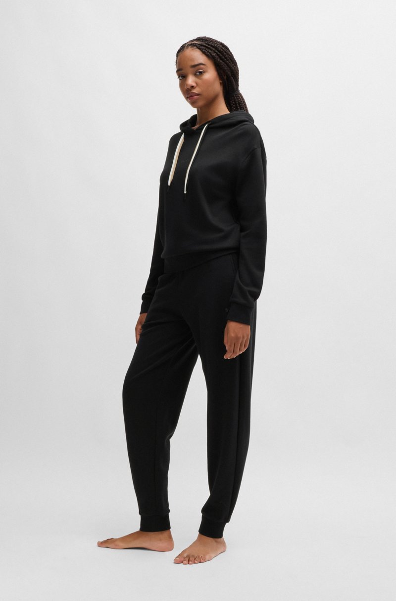 Hugo Boss Sudadera Con Capucha Y Logo Estampado Con Cordones A Rayas De La Marca