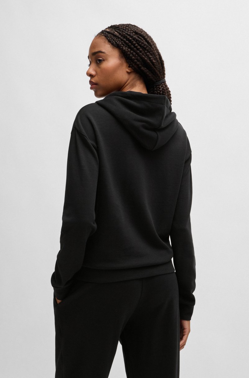 Hugo Boss Sudadera Con Capucha Y Logo Estampado Con Cordones A Rayas De La Marca