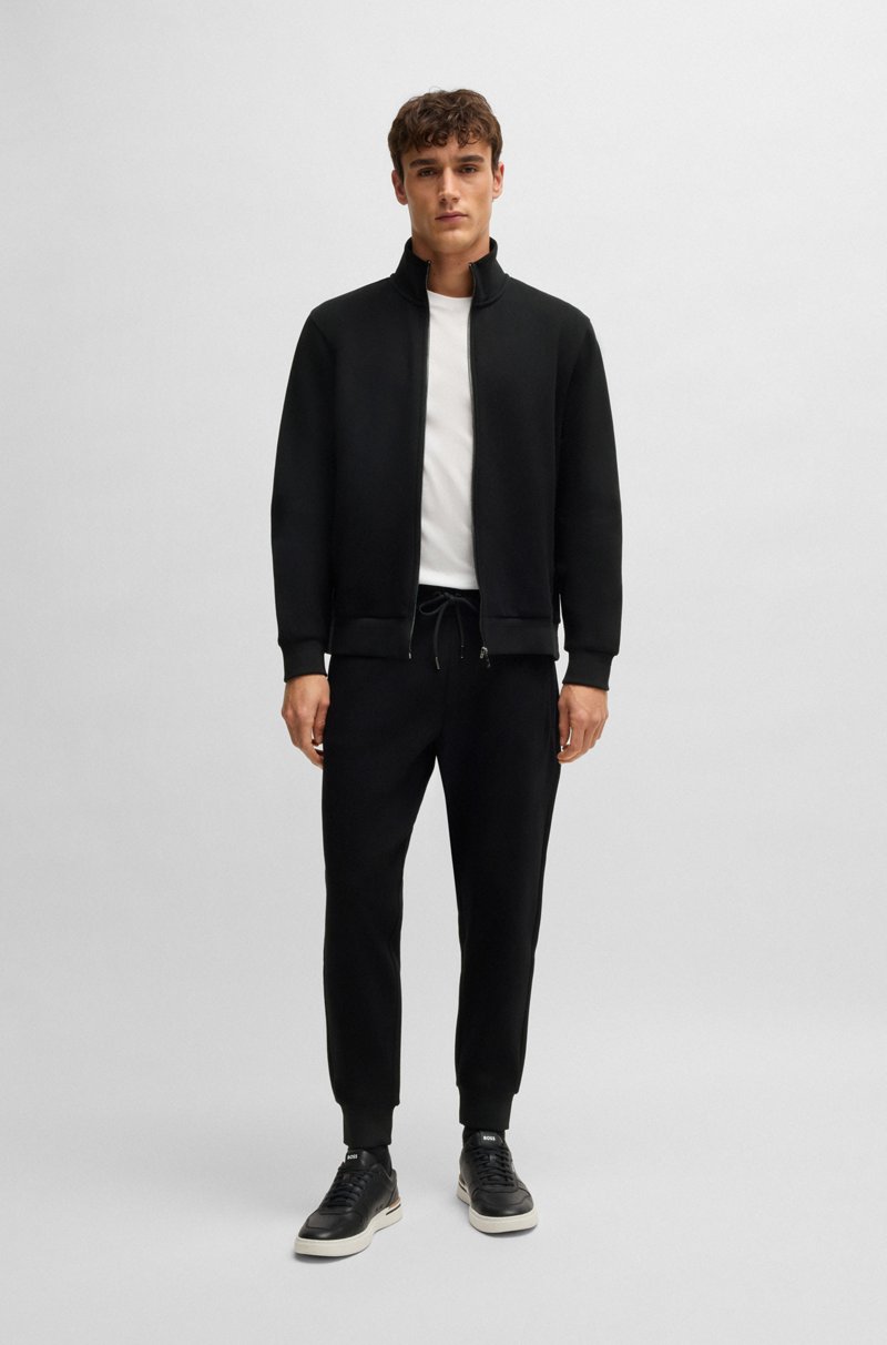 Hugo Boss Sudadera Con Cremallera Regular Fit En Algodón Elástico