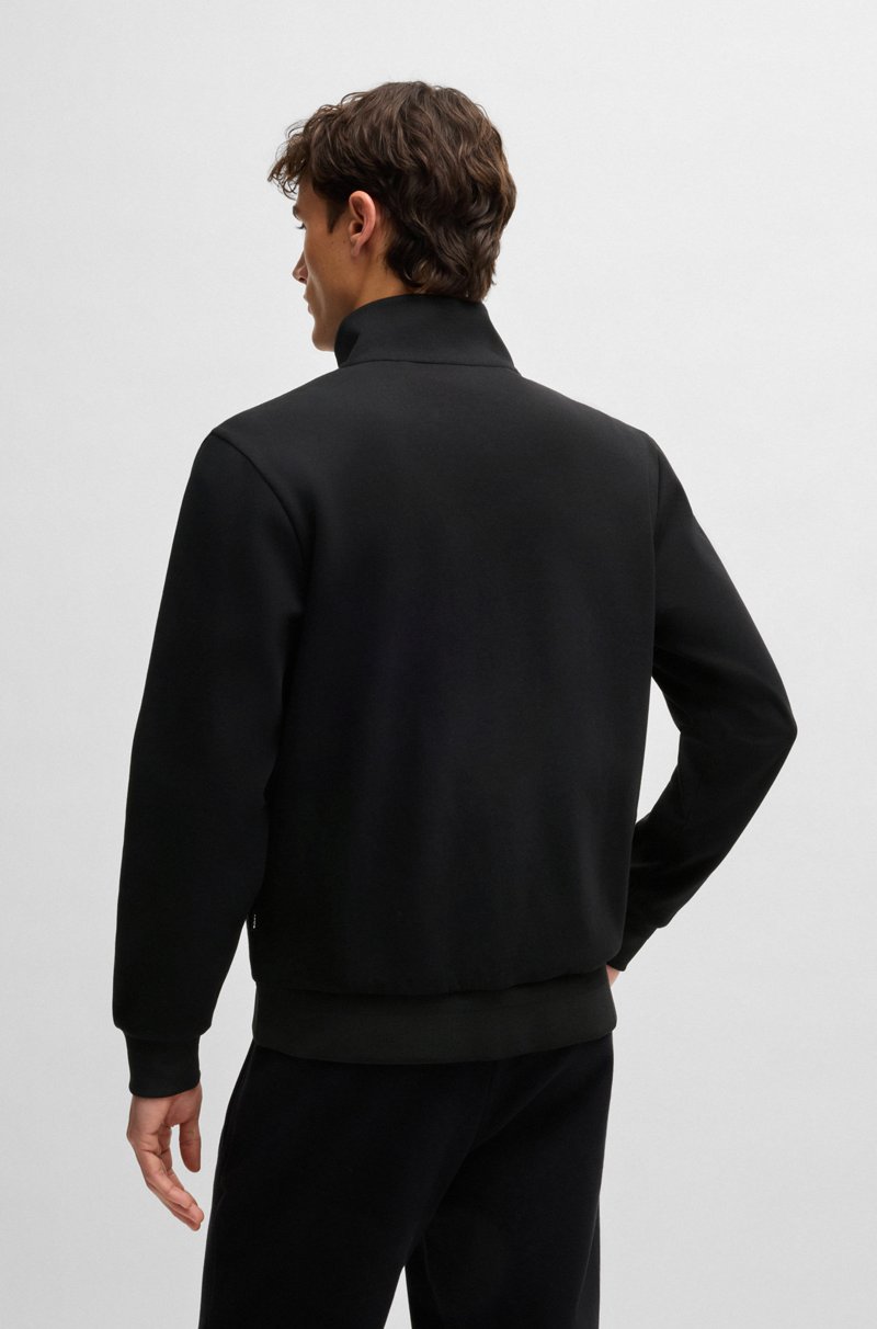 Hugo Boss Sudadera Con Cremallera Regular Fit En Algodón Elástico