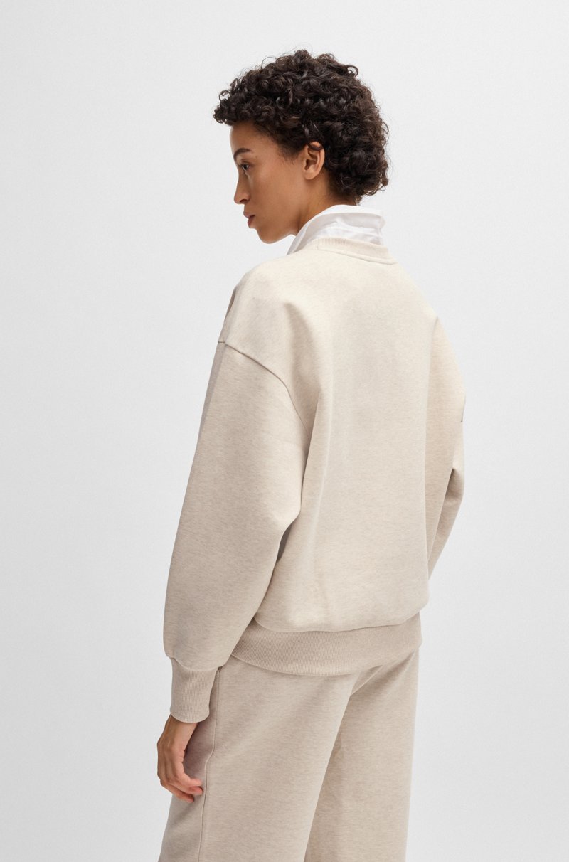 Hugo Boss Sudadera De Algodón Con Monograma Double B