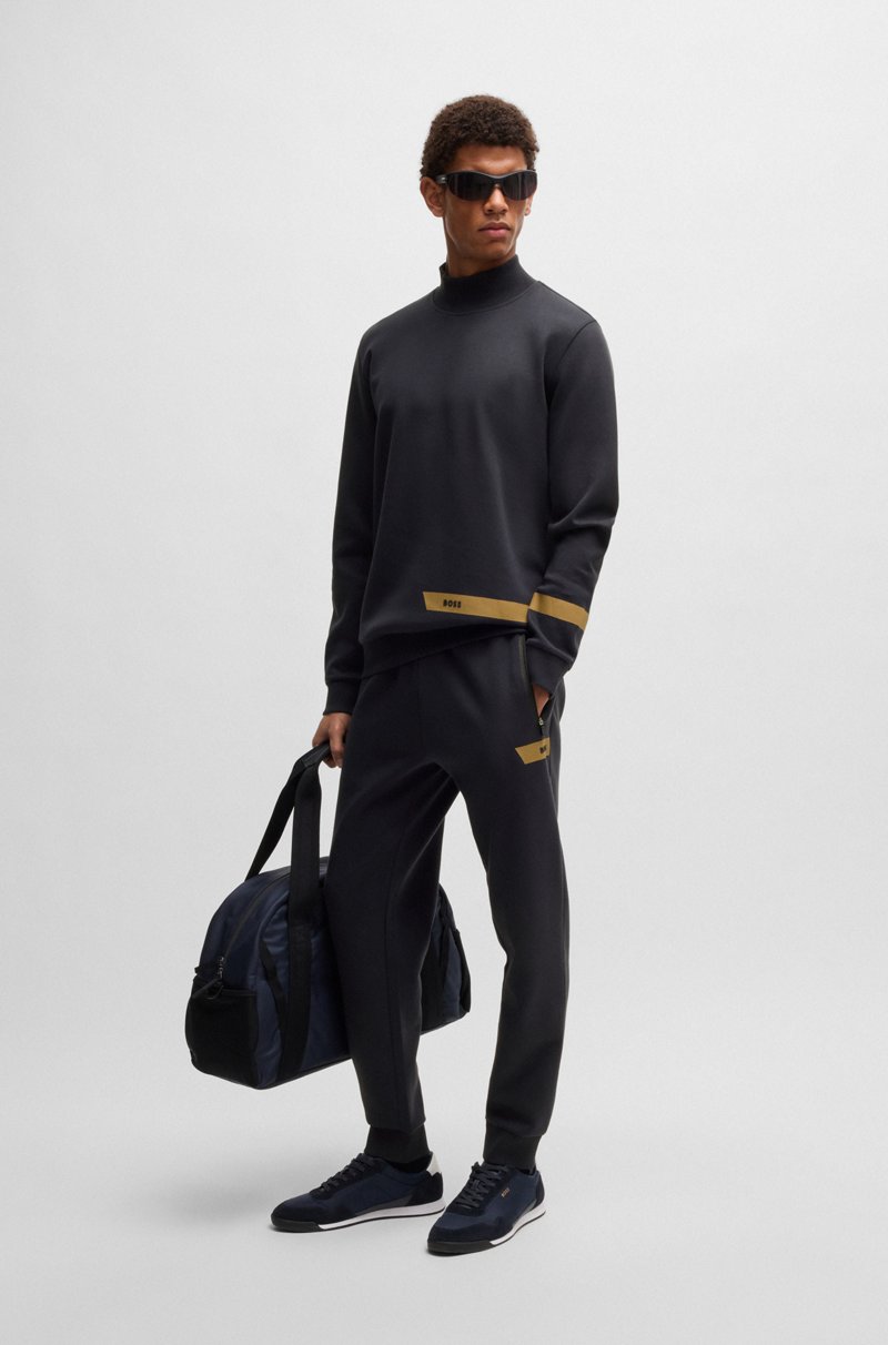 Hugo Boss Sudadera De Algodón Elástico Con Detalle De Logo