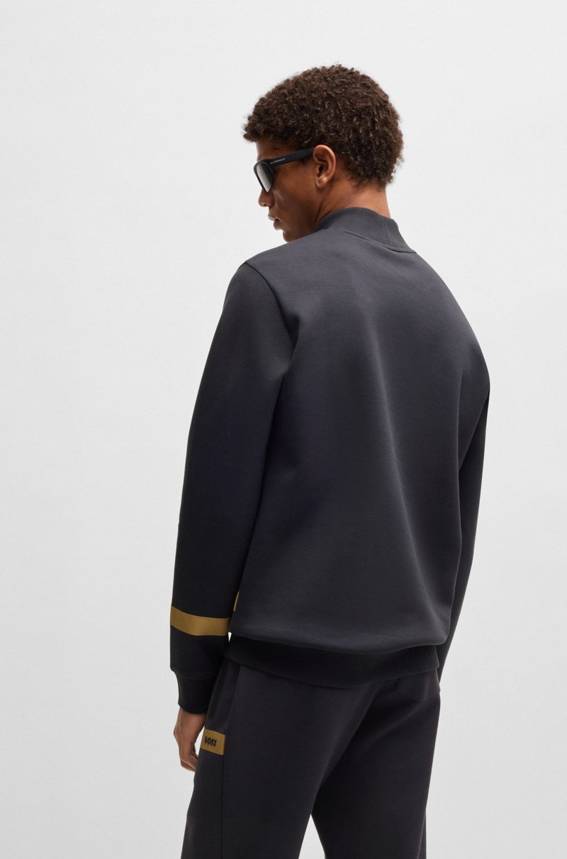 Hugo Boss Sudadera De Algodón Elástico Con Detalle De Logo