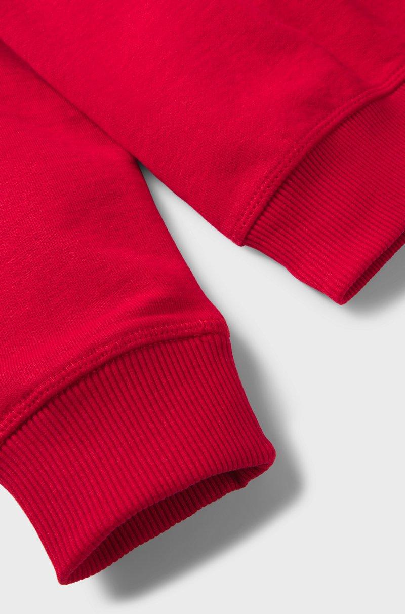 Hugo Boss Sudadera De Algodón Para Niños Con Logo Cuadrado Estampado