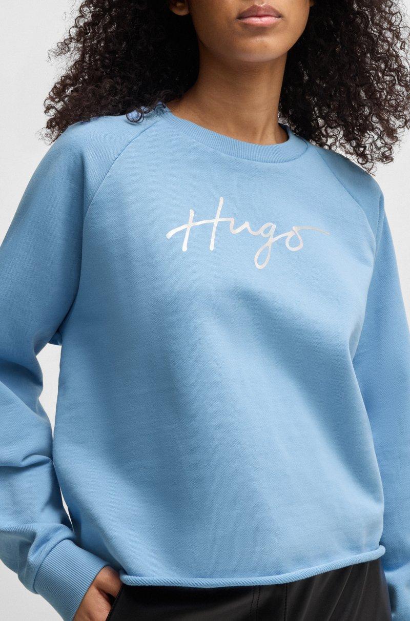 Hugo Boss Sudadera De Felpa De Algodón Con Detalle De La Marca Estampado