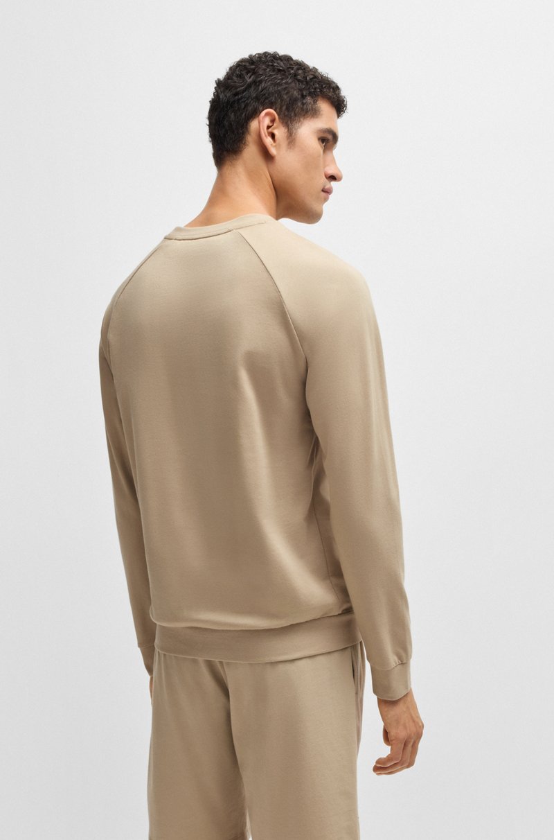 Hugo Boss Sudadera De Felpa De Algodón Con Logo Estampado