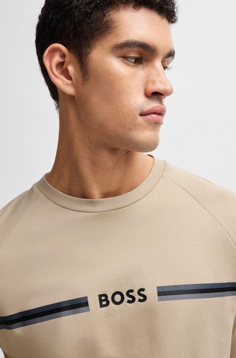 Hugo Boss Sudadera De Felpa De Algodón Con Logo Estampado