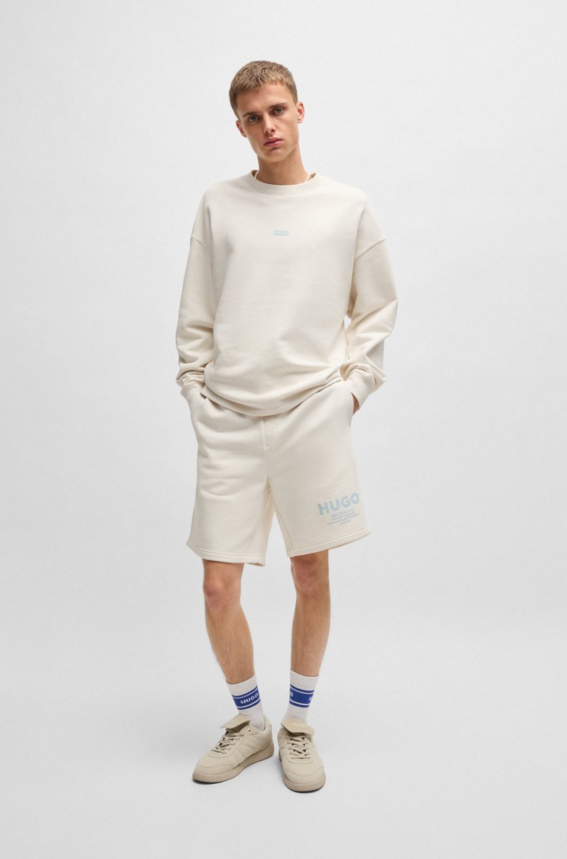 Hugo Boss Sudadera De Felpa De Algodón Con Logo Estampado