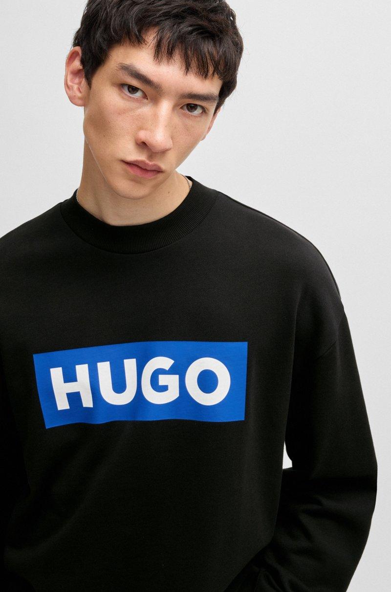 Hugo Boss Sudadera De Felpa De Algodón Con Logo Estampado