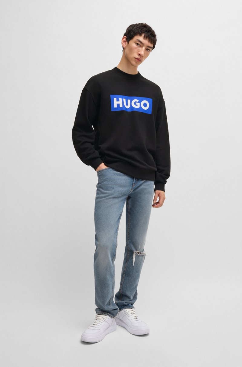 Hugo Boss Sudadera De Felpa De Algodón Con Logo Estampado