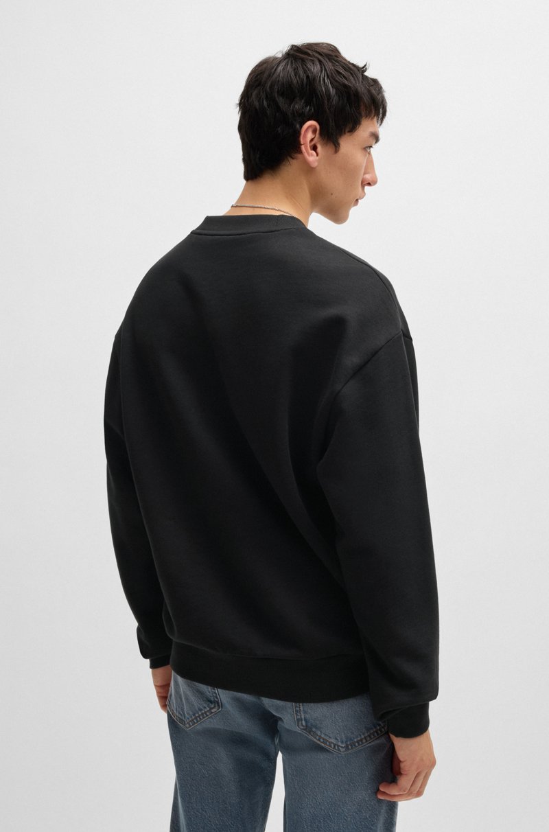 Hugo Boss Sudadera De Felpa De Algodón Con Logo Estampado