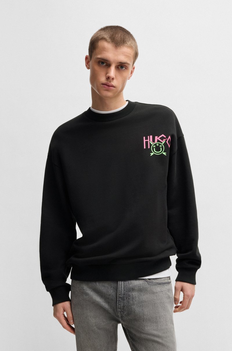 Hugo Boss Sudadera De Felpa De Algodón Con Logo Happy HUGO