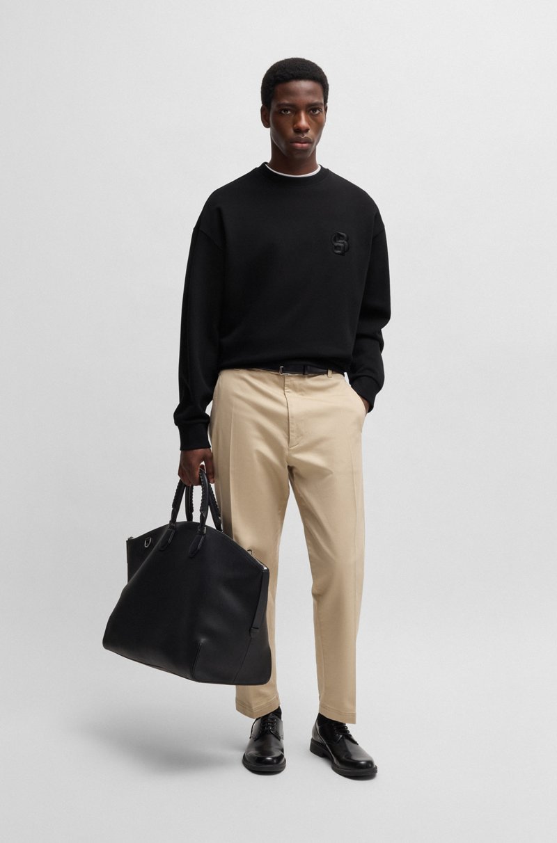 Hugo Boss Sudadera De Felpa De Algodón Con Monograma Double B