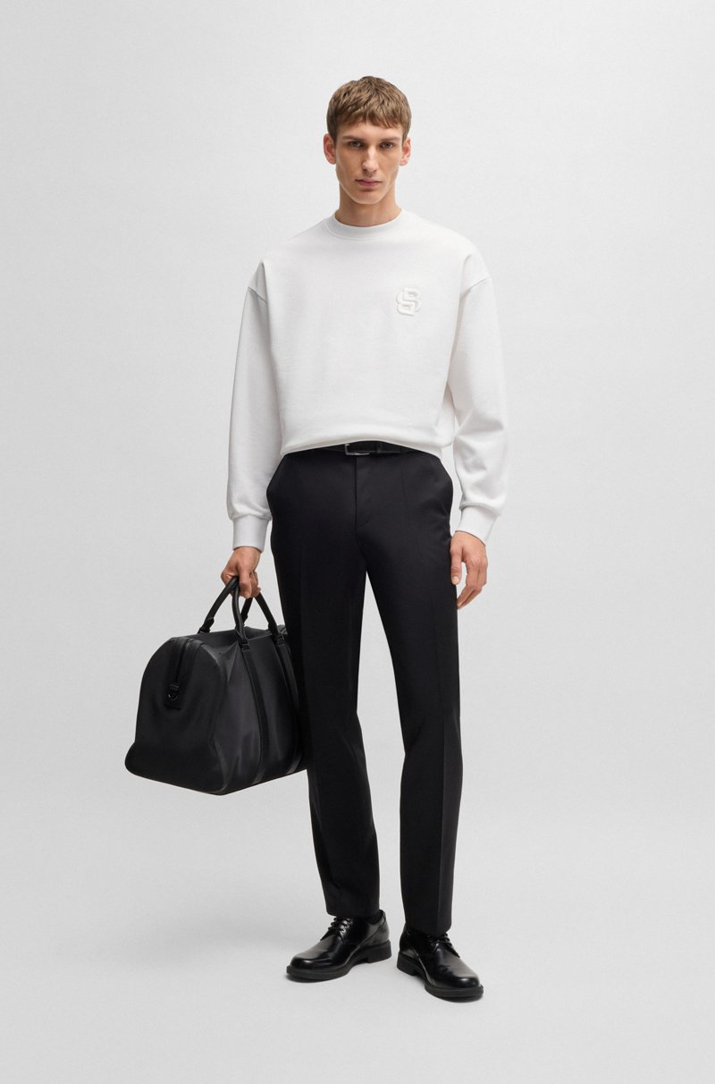 Hugo Boss Sudadera De Felpa De Algodón Con Monograma Double B