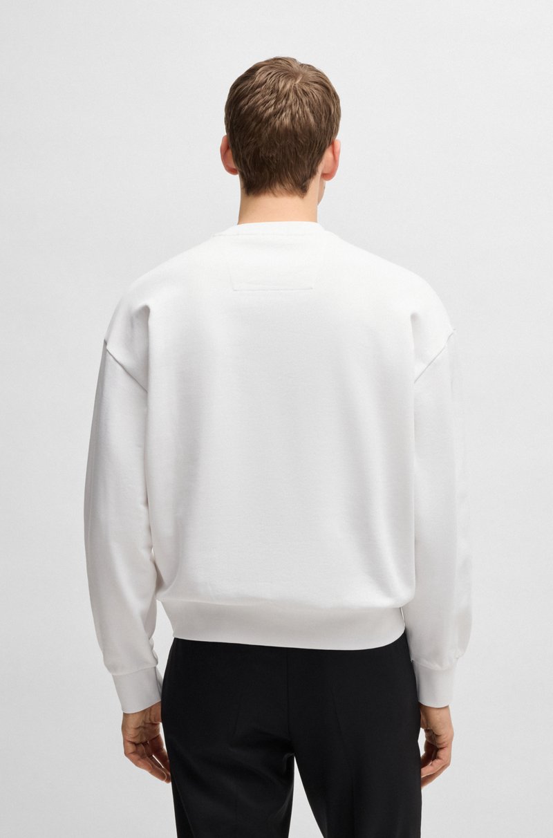 Hugo Boss Sudadera De Felpa De Algodón Con Monograma Double B