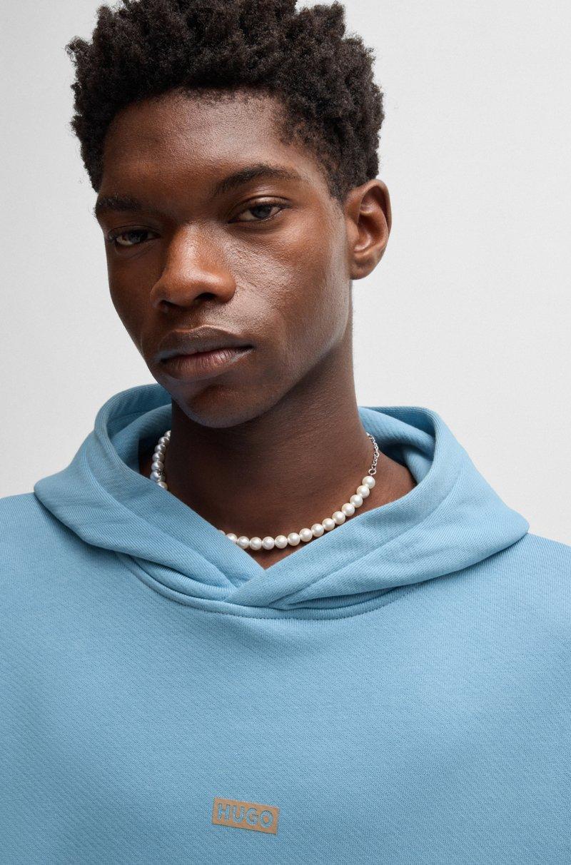 Hugo Boss Sudadera Holgada Con Capucha En Felpa De Algodón Con Detalles De Logo