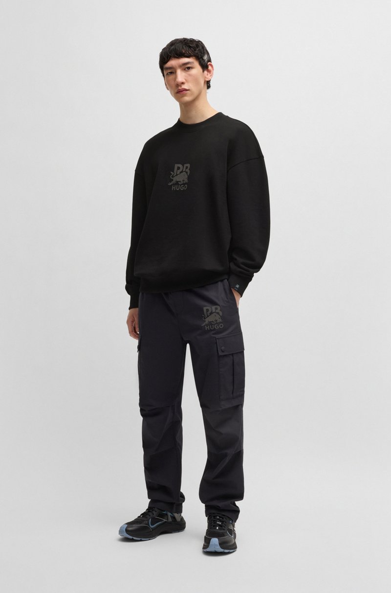 Hugo Boss Sudadera HUGO X RB De Felpa De Algodón Con Logo De Carbono Sutil