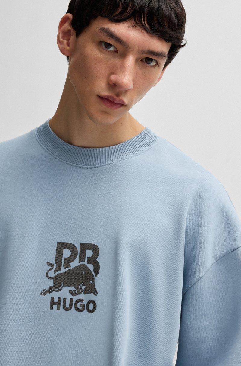 Hugo Boss Sudadera HUGO X RB De Felpa De Algodón Con Logo De Carbono Sutil