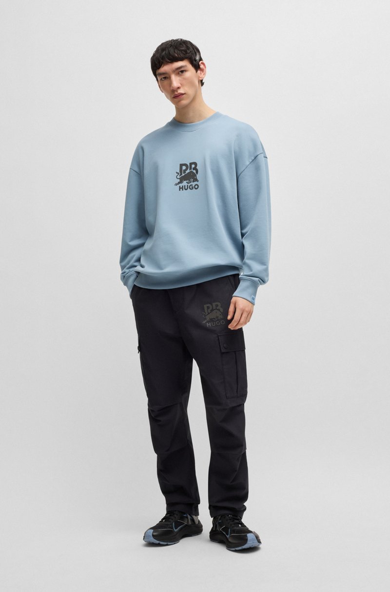 Hugo Boss Sudadera HUGO X RB De Felpa De Algodón Con Logo De Carbono Sutil