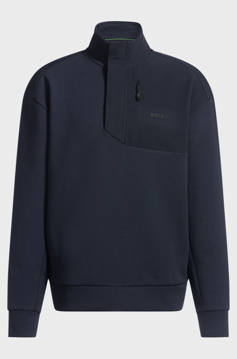 Hugo Boss Sudadera muy elástica con detalle de solapa antitormenta