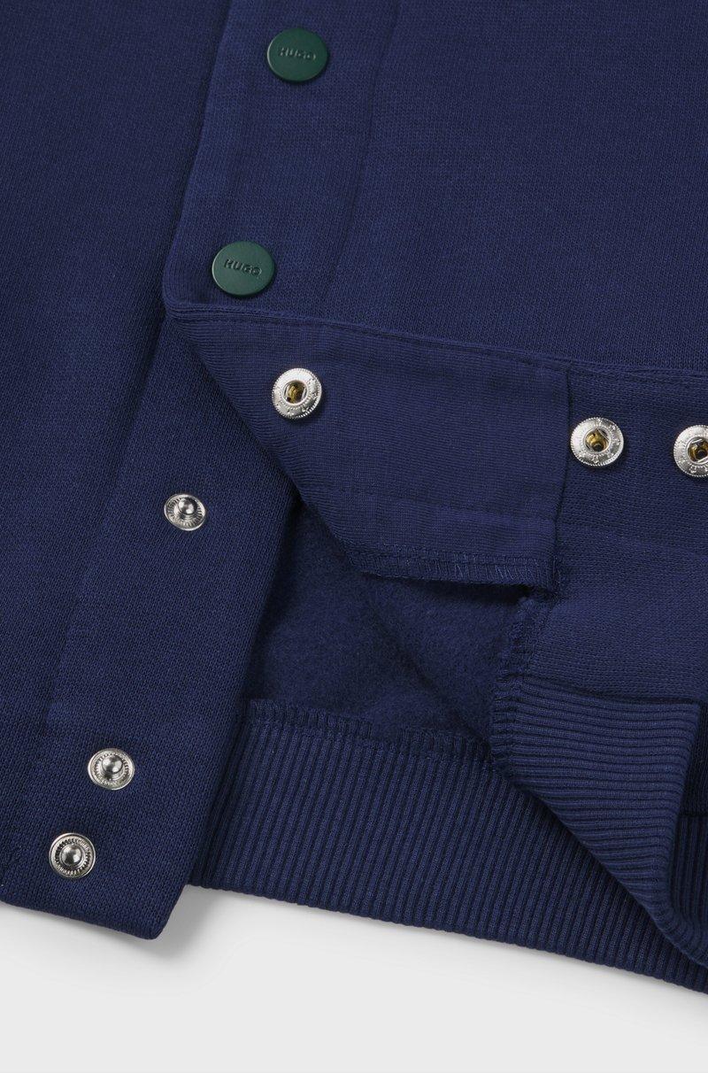 Hugo Boss Sudadera Para Niños Con Capucha Cremallera Ribetes Y Logo