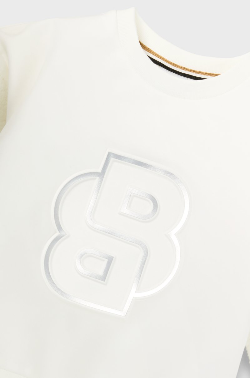 Hugo Boss Sudadera Para Niños Con Monograma Double B De Efecto Metalizado