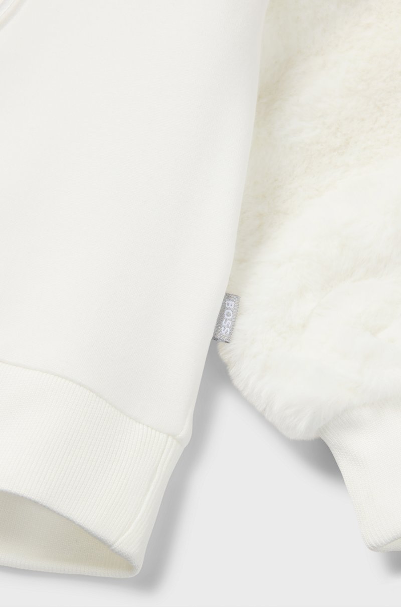 Hugo Boss Sudadera Para Niños Con Monograma Double B De Efecto Metalizado