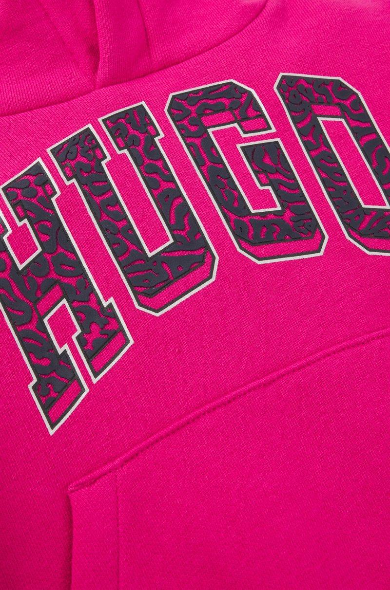 Hugo Boss Sudadera Para Niños En Algodón Con Capucha Y Detalle De Logo De Estilo Universitario