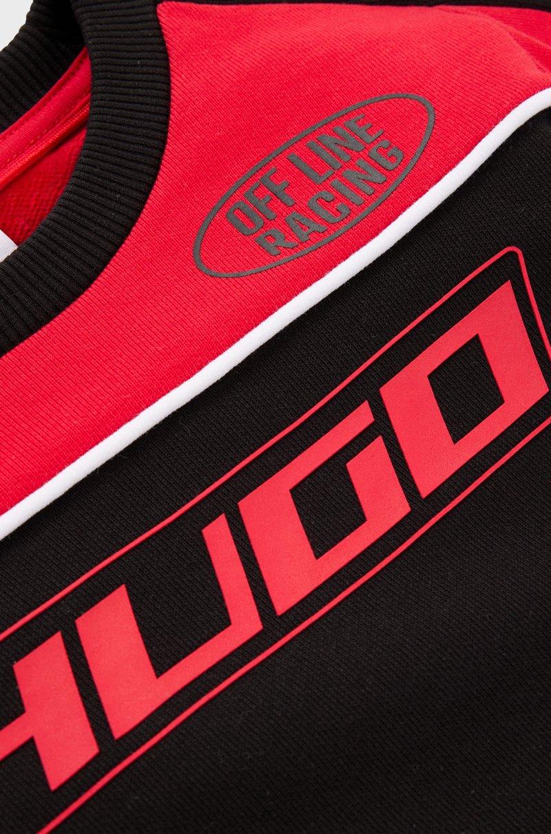 Hugo Boss Sudadera Para Niños En Algodón Con Detalles Inspirados En Las Carreras