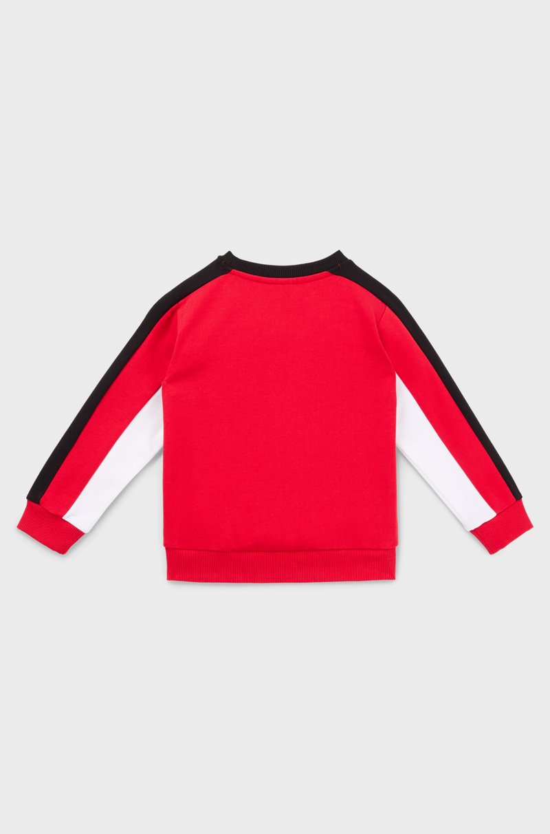 Hugo Boss Sudadera Para Niños En Algodón Con Detalles Inspirados En Las Carreras