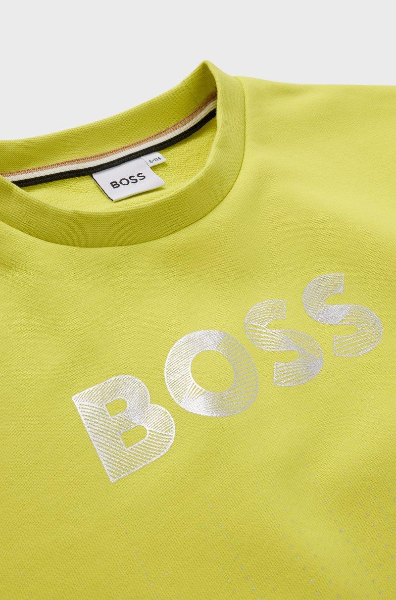 Hugo Boss Sudadera Para Niños En Forro De Algodón Con Logo De Diseño