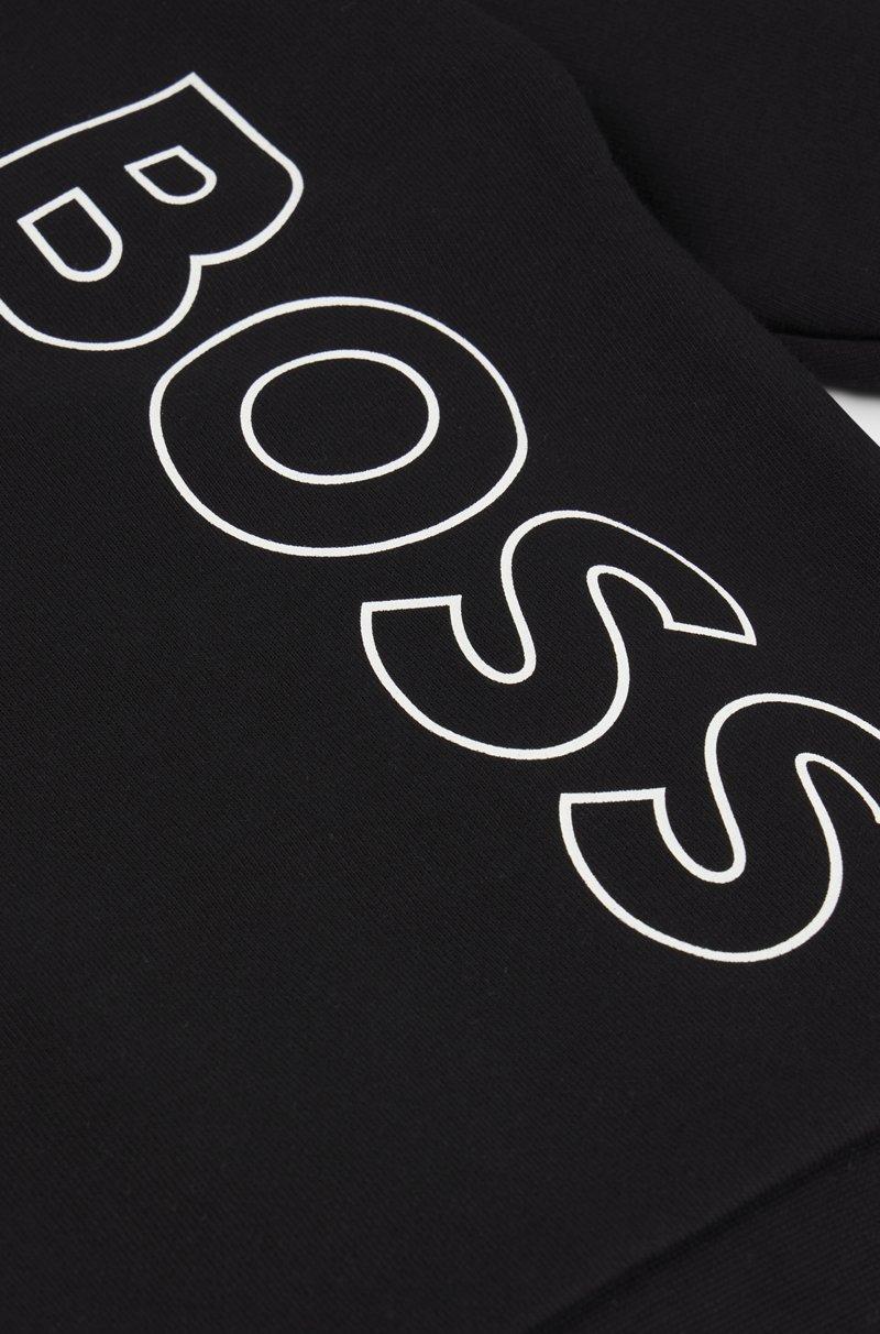 Hugo Boss Sudadera Para Niños En Forro Polar De Algodón Con Logo Vertical