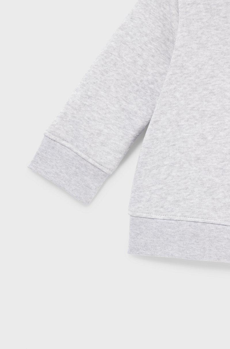 Hugo Boss Sudadera Para Niños En Mezcla De Algodón Con Logo E Ilustración De Montañas