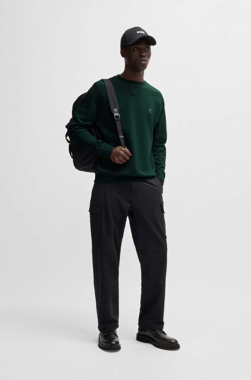 Hugo Boss Sudadera Regular Fit En Felpa De Algodón Con Parche De Logo