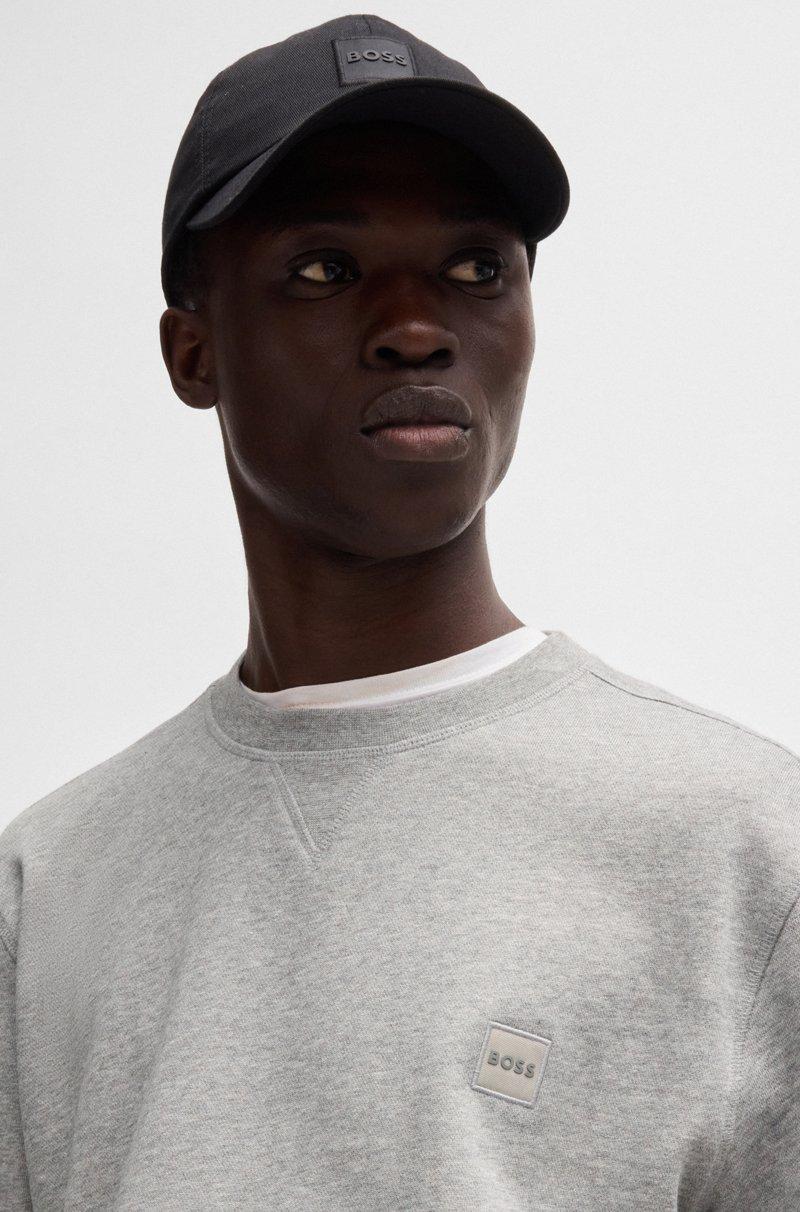 Hugo Boss Sudadera Regular Fit En Felpa De Algodón Con Parche De Logo