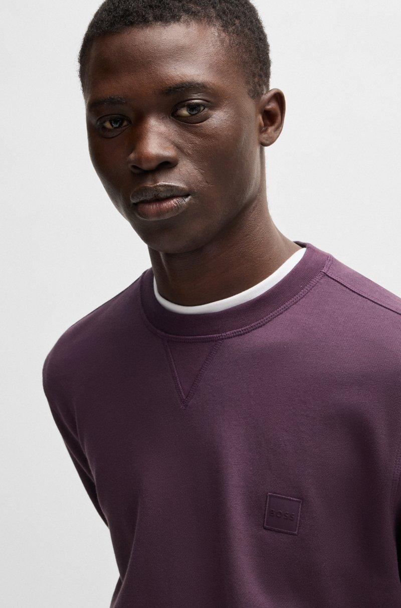 Hugo Boss Sudadera Regular Fit En Felpa De Algodón Con Parche De Logo