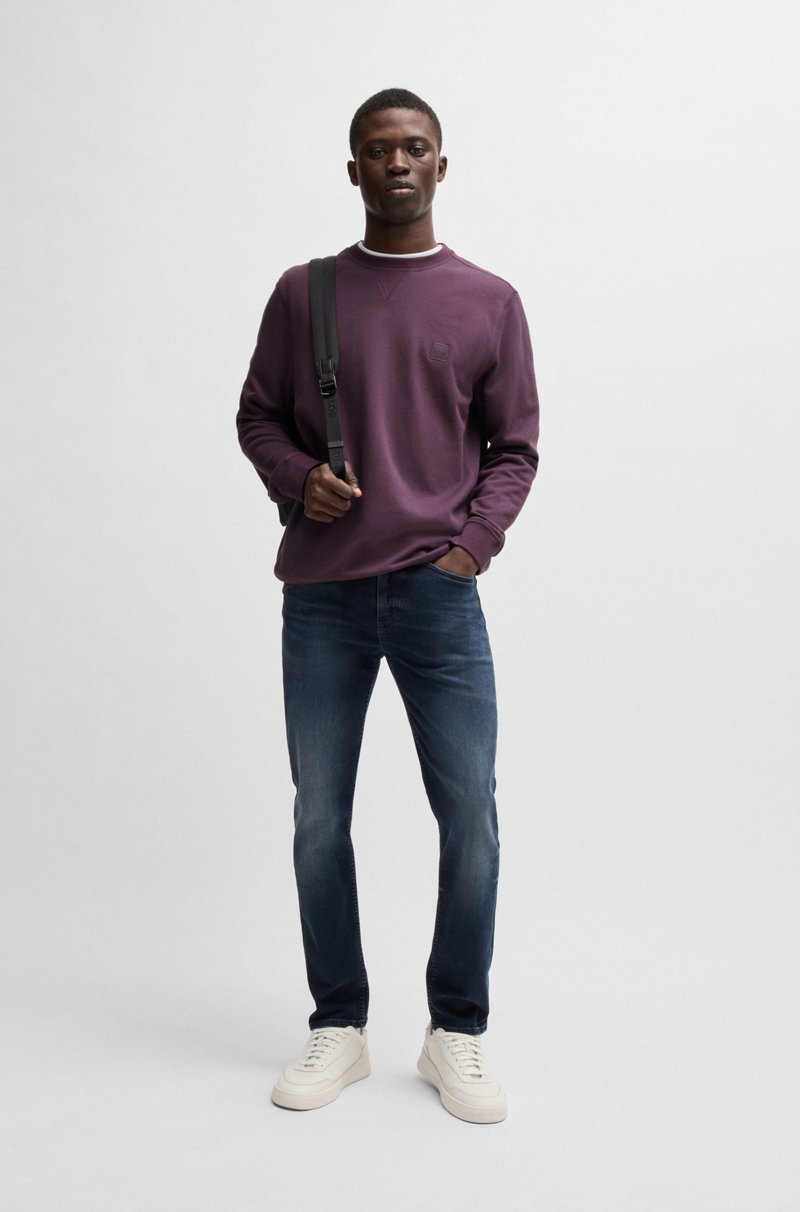 Hugo Boss Sudadera Regular Fit En Felpa De Algodón Con Parche De Logo