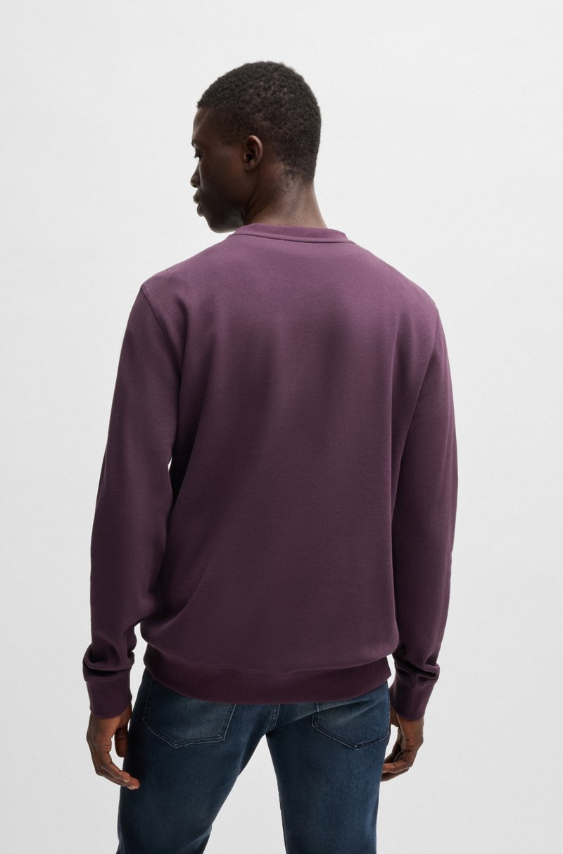 Hugo Boss Sudadera Regular Fit En Felpa De Algodón Con Parche De Logo